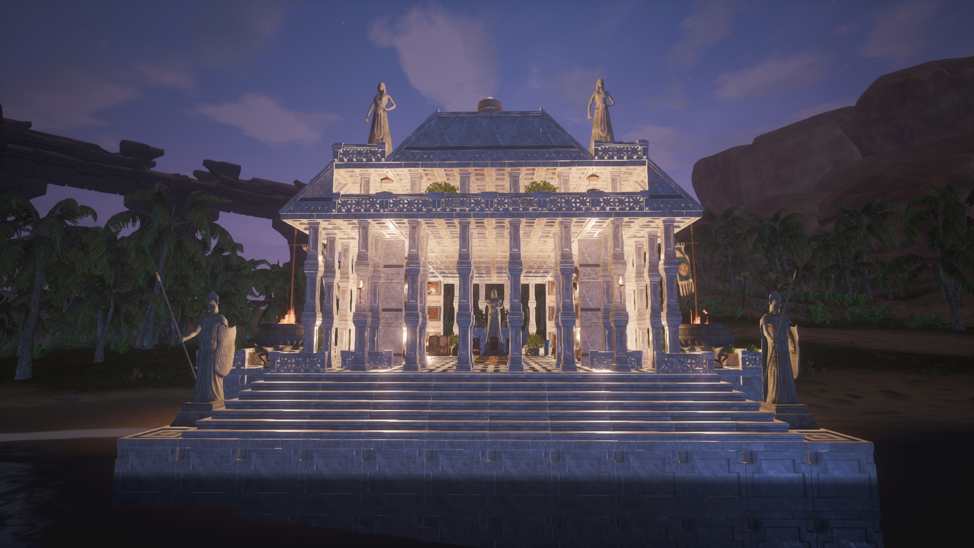 Conan Exiles — постройка храма Парфенон Афинского акрополя